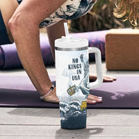 Funny Rejecting Kings Tumbler With Handle Since 1776 No Kings In America Retro Style LT05