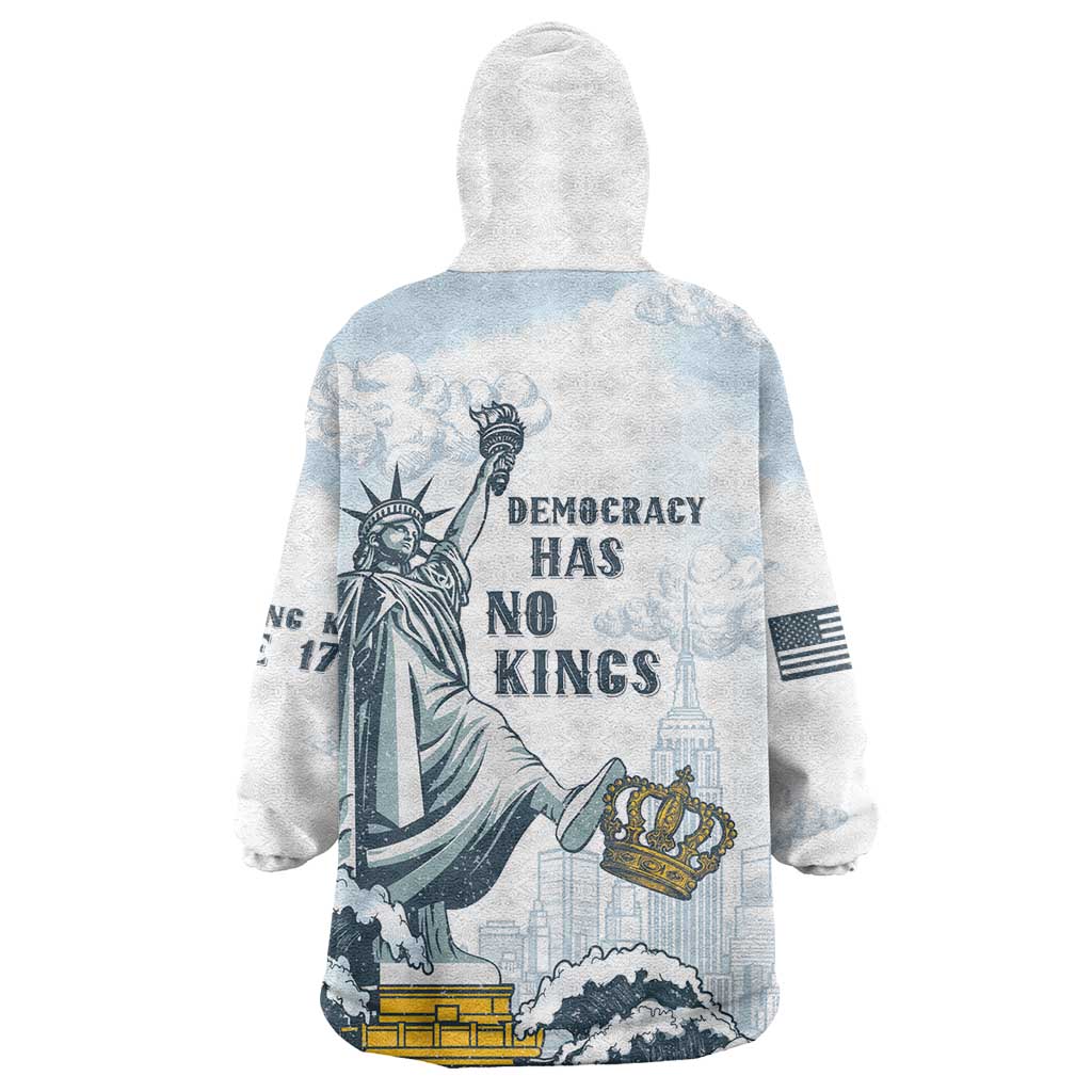 Funny Rejecting Kings Wearable Blanket Hoodie Since 1776 No Kings In America Retro Style LT05