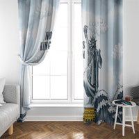 Funny Rejecting Kings Window Curtain Since 1776 No Kings In America Retro Style LT05