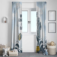 Funny Rejecting Kings Window Curtain Since 1776 No Kings In America Retro Style LT05