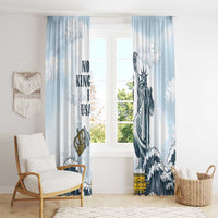 Funny Rejecting Kings Window Curtain Since 1776 No Kings In America Retro Style LT05