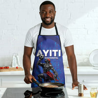 Haiti Ayiti Nan Mondyal 2026 Apron Fyete Lit Victwa Blue Version