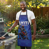Haiti Ayiti Nan Mondyal 2026 Apron Fyete Lit Victwa Blue Version
