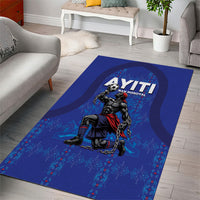 Haiti Ayiti Nan Mondyal 2026 Area Rug Fyete Lit Victwa Blue Version