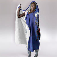Haiti Ayiti Nan Mondyal 2026 Hooded Blanket Fyete Lit Victwa Blue Version