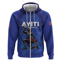 Custom Haiti Ayiti Nan Mondyal 2026 Hoodie Fyete Lit Victwa Blue Version