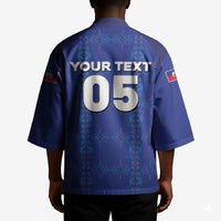 Custom Haiti Ayiti Nan Mondyal 2026 Kimono Fyete Lit Victwa Blue Version