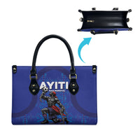 Haiti Ayiti Nan Mondyal 2026 Leather Bag Fyete Lit Victwa Blue Version