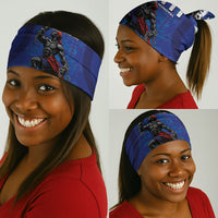 Haiti Ayiti Nan Mondyal 2026 Neck Gaiter Fyete Lit Victwa Blue Version