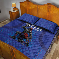 Haiti Ayiti Nan Mondyal 2026 Quilt Bed Set Fyete Lit Victwa Blue Version