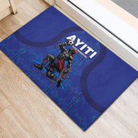 Haiti Ayiti Nan Mondyal 2026 Rubber Doormat Fyete Lit Victwa Blue Version