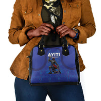 Haiti Ayiti Nan Mondyal 2026 Shoulder Handbag Fyete Lit Victwa Blue Version