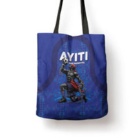 Haiti Ayiti Nan Mondyal 2026 Tote Bag Fyete Lit Victwa Blue Version