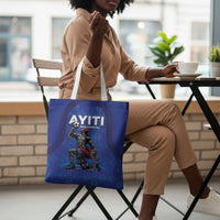 Haiti Ayiti Nan Mondyal 2026 Tote Bag Fyete Lit Victwa Blue Version