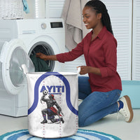 Haiti Ayiti Nan Mondyal 2026 Laundry Basket Fyete Lit Victwa White Version