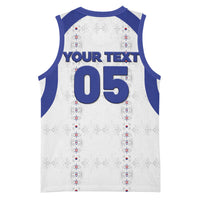 Custom Haiti Ayiti Nan Mondyal 2026 Basketball Jersey Fyete Lit Victwa White Version