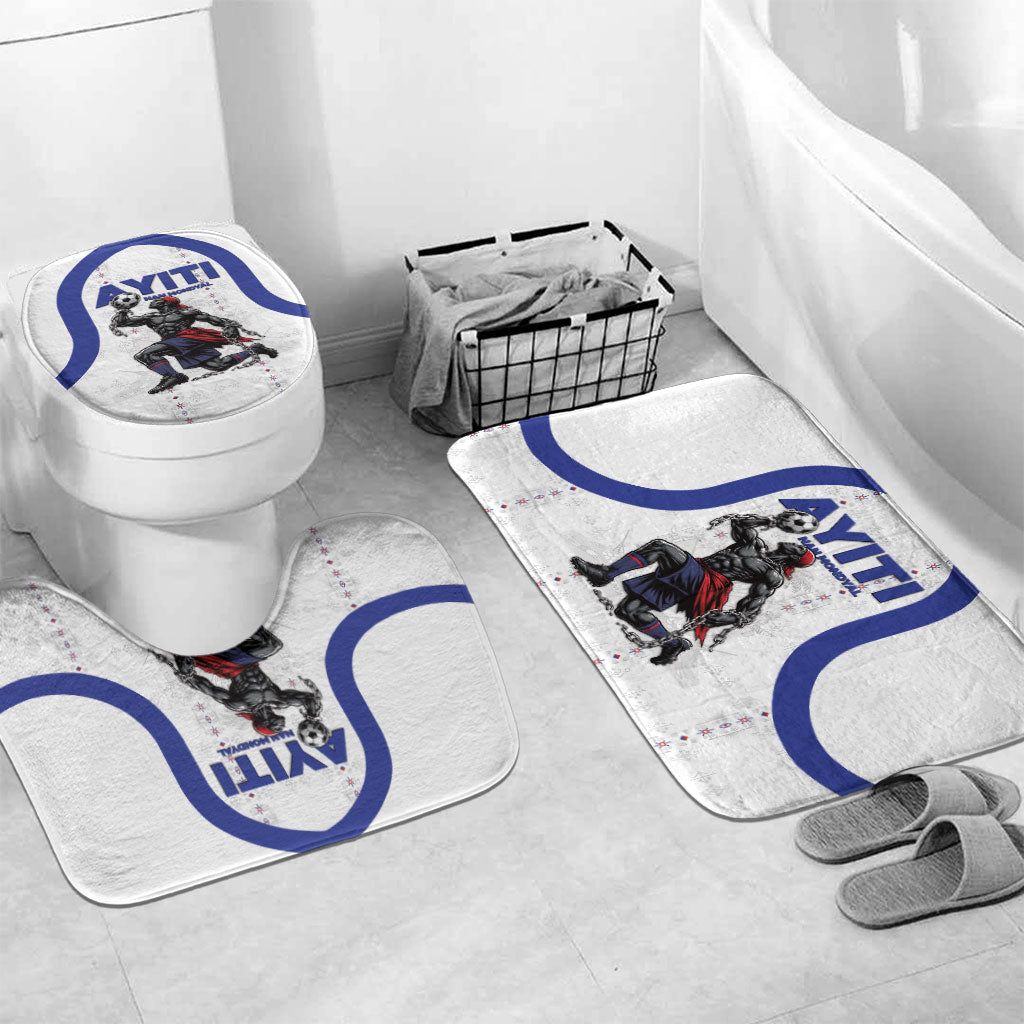 Haiti Ayiti Nan Mondyal 2026 Bathroom Set Fyete Lit Victwa White Version