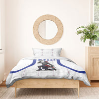 Haiti Ayiti Nan Mondyal 2026 Bedding Set Fyete Lit Victwa White Version