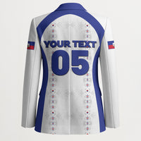 Custom Haiti Ayiti Nan Mondyal 2026 Blazer Fyete Lit Victwa White Version