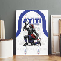 Haiti Ayiti Nan Mondyal 2026 Canvas Wall Art Fyete Lit Victwa White Version