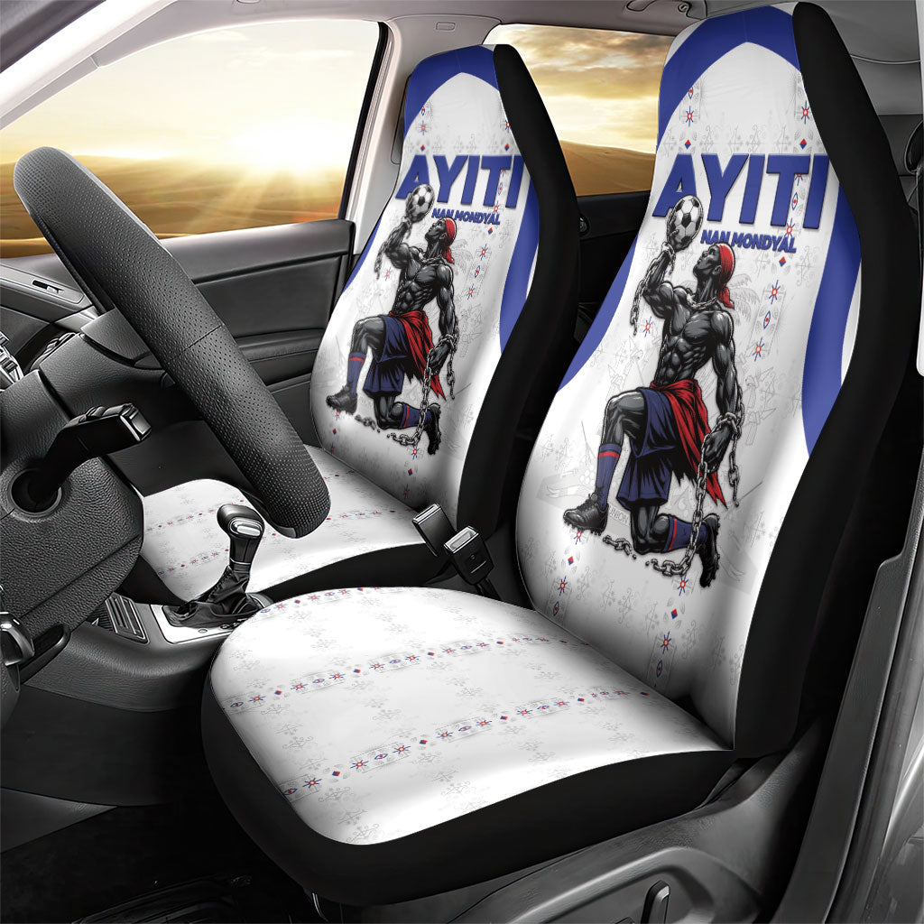 Haiti Ayiti Nan Mondyal 2026 Car Seat Cover Fyete Lit Victwa White Version