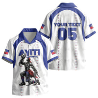Custom Haiti Ayiti Nan Mondyal 2026 Kid Hawaiian Shirt Fyete Lit Victwa White Version LT05