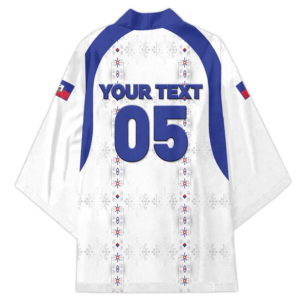 Custom Haiti Ayiti Nan Mondyal 2026 Kimono Fyete Lit Victwa White Version