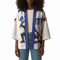 Custom Haiti Ayiti Nan Mondyal 2026 Kimono Fyete Lit Victwa White Version