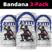 Haiti Ayiti Nan Mondyal 2026 Neck Gaiter Fyete Lit Victwa White Version