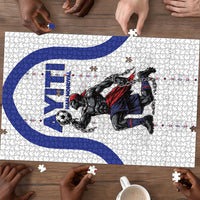 Haiti Ayiti Nan Mondyal 2026 Puzzle Fyete Lit Victwa White Version