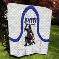 Haiti Ayiti Nan Mondyal 2026 Quilt Fyete Lit Victwa White Version