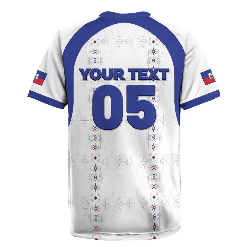 Custom Haiti Ayiti Nan Mondyal 2026 Rugby Jersey Fyete Lit Victwa White Version