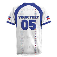 Custom Haiti Ayiti Nan Mondyal 2026 Rugby Jersey Fyete Lit Victwa White Version