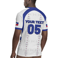 Custom Haiti Ayiti Nan Mondyal 2026 Rugby Jersey Fyete Lit Victwa White Version