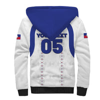 Custom Haiti Ayiti Nan Mondyal 2026 Sherpa Hoodie Fyete Lit Victwa White Version