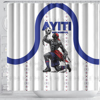 Haiti Ayiti Nan Mondyal 2026 Shower Curtain Fyete Lit Victwa White Version