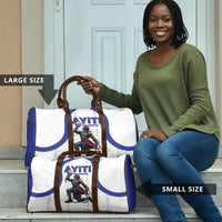 Haiti Ayiti Nan Mondyal 2026 Travel Bag Fyete Lit Victwa White Version