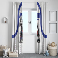 Haiti Ayiti Nan Mondyal 2026 Window Curtain Fyete Lit Victwa White Version
