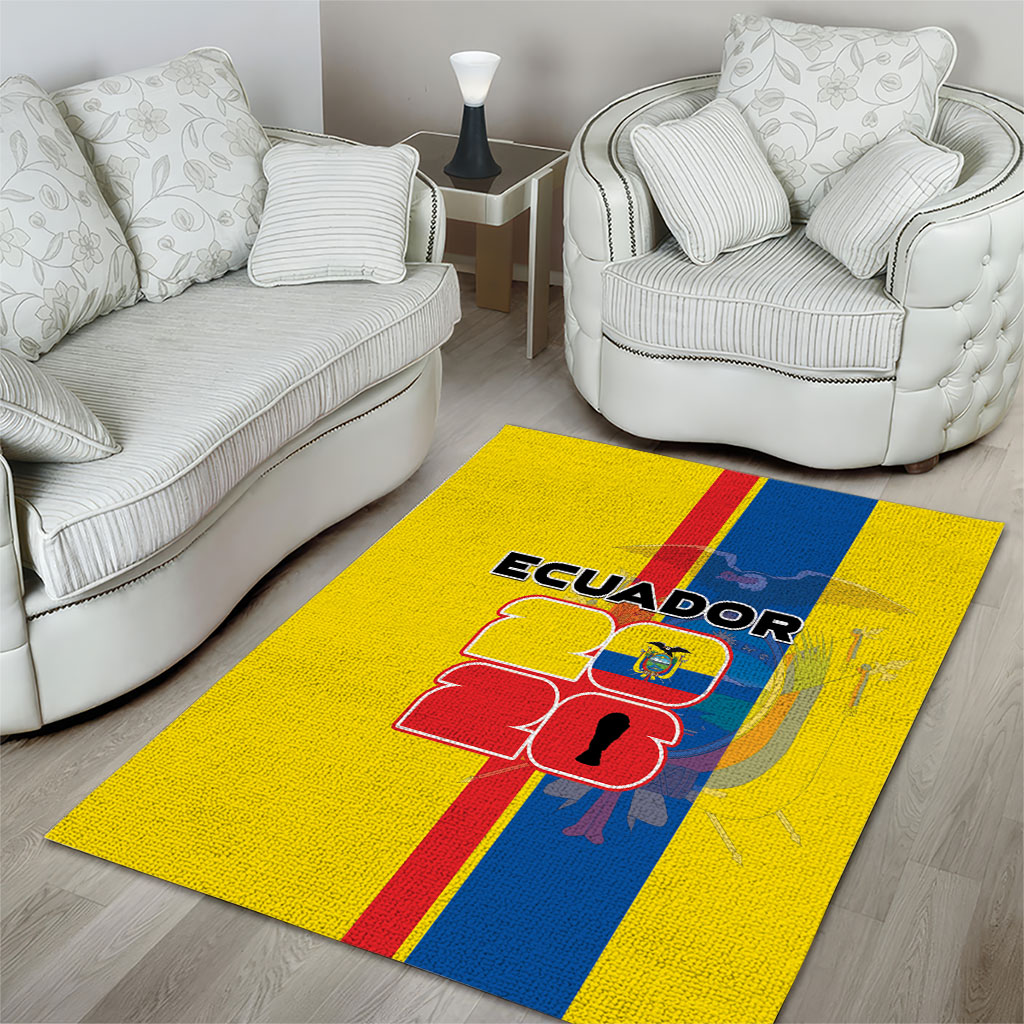 Ecuador Football 2026 Area Rug South American Pride