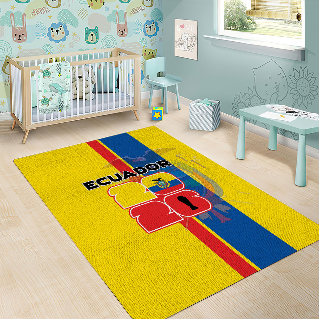 Ecuador Football 2026 Area Rug South American Pride