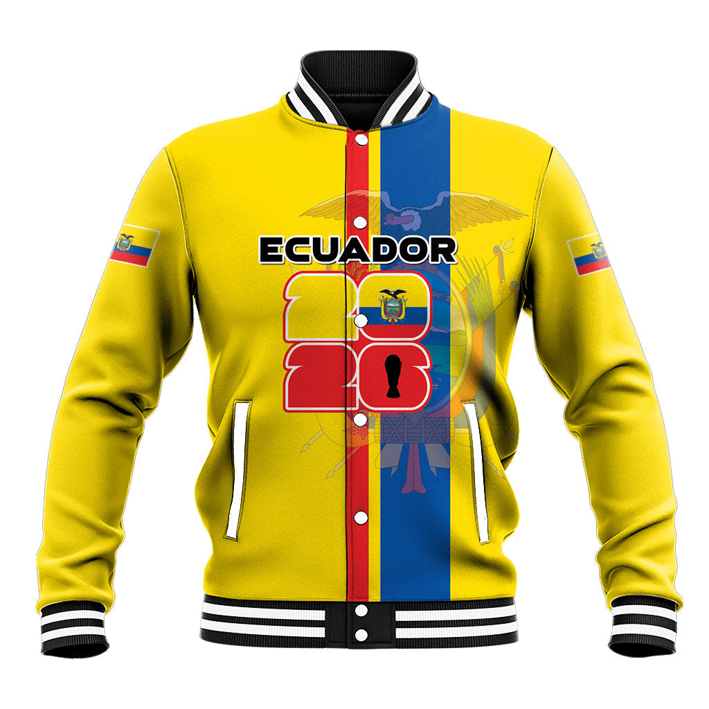 Custom Ecuador Football 2026 Baseball Jacket South American Pride