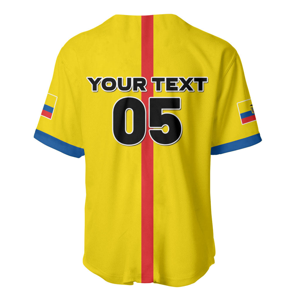 Custom Ecuador Football 2026 Baseball Jersey South American Pride