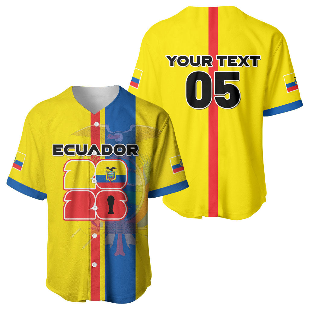 Custom Ecuador Football 2026 Baseball Jersey South American Pride