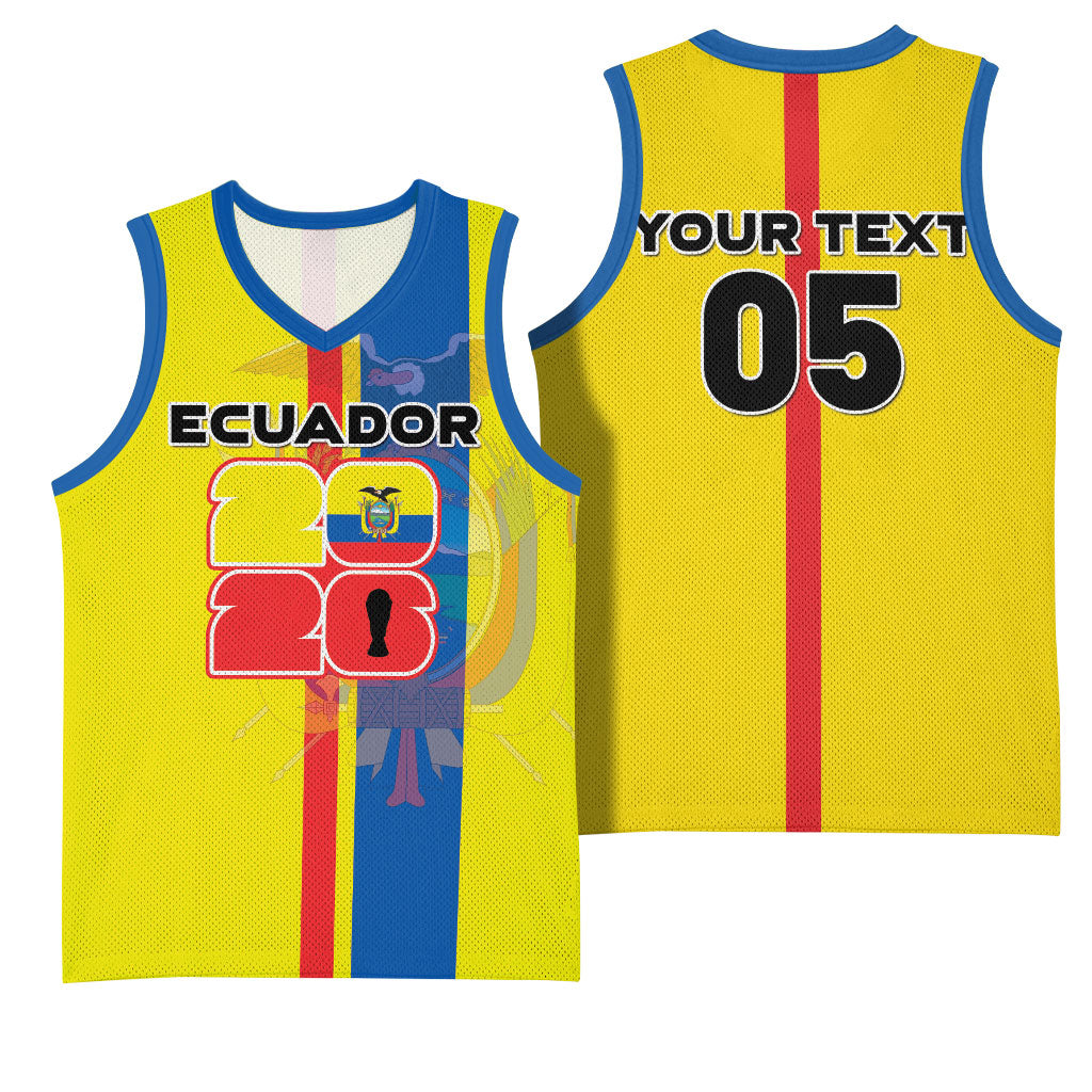 Custom Ecuador Football 2026 Basketball Jersey South American Pride