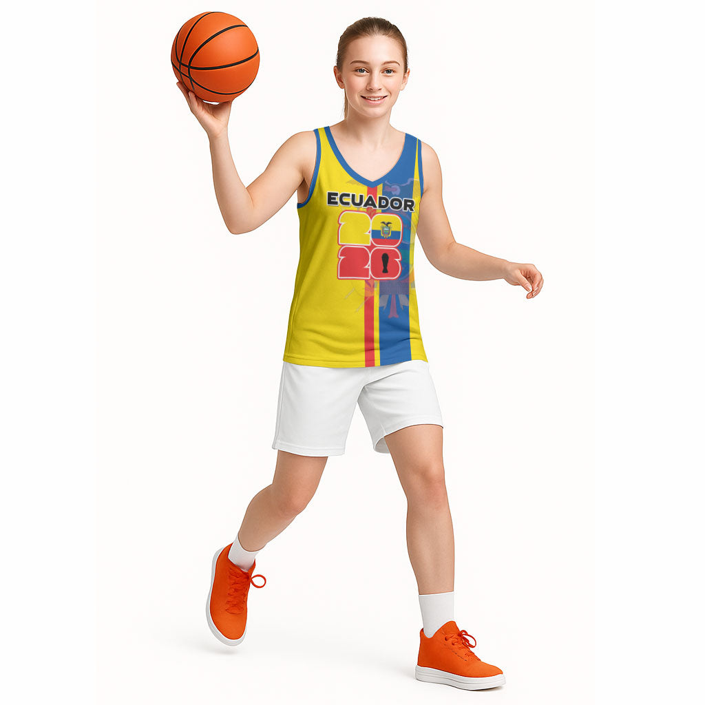 Custom Ecuador Football 2026 Basketball Jersey South American Pride