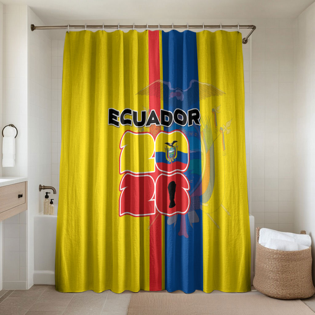 Ecuador Football 2026 Bathroom Set South American Pride