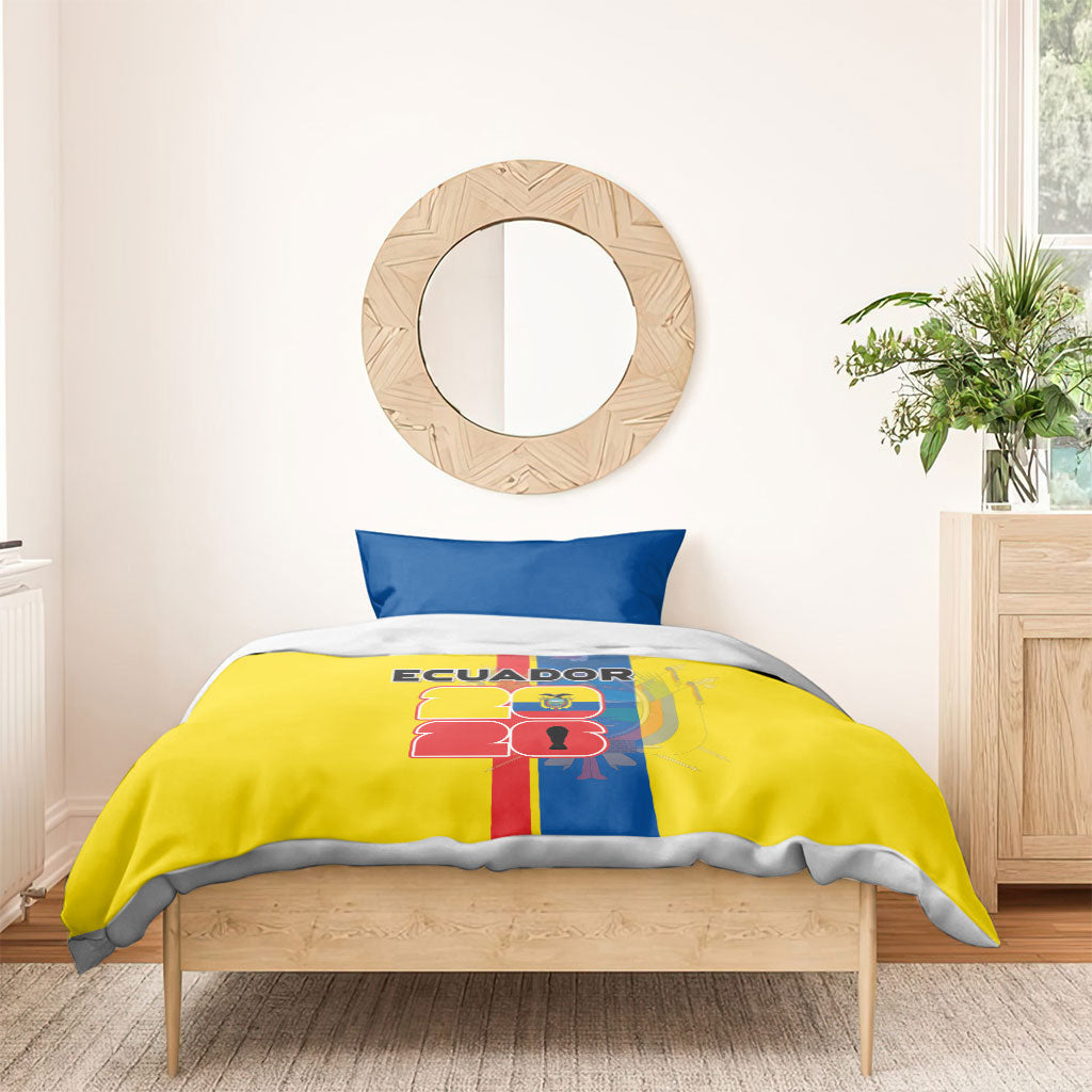 Ecuador Football 2026 Bedding Set South American Pride