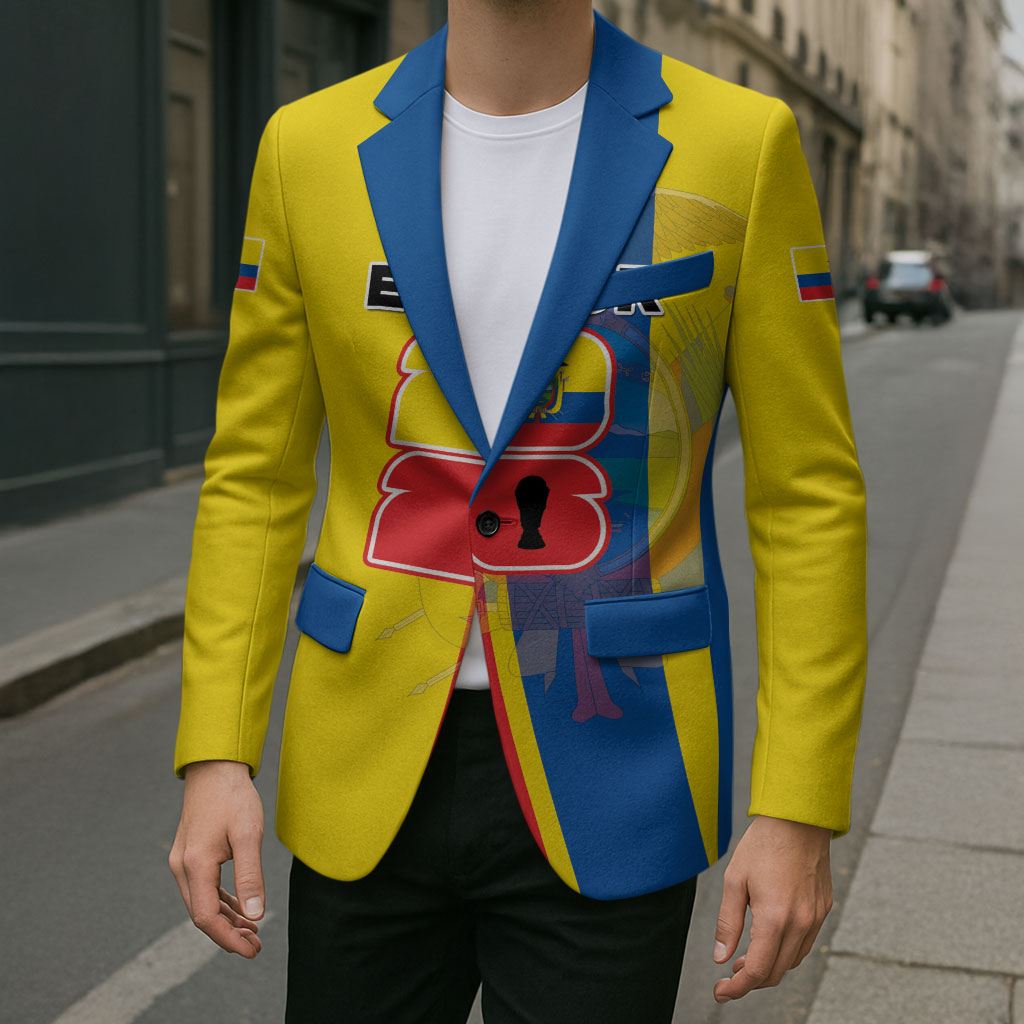 Custom Ecuador Football 2026 Blazer South American Pride
