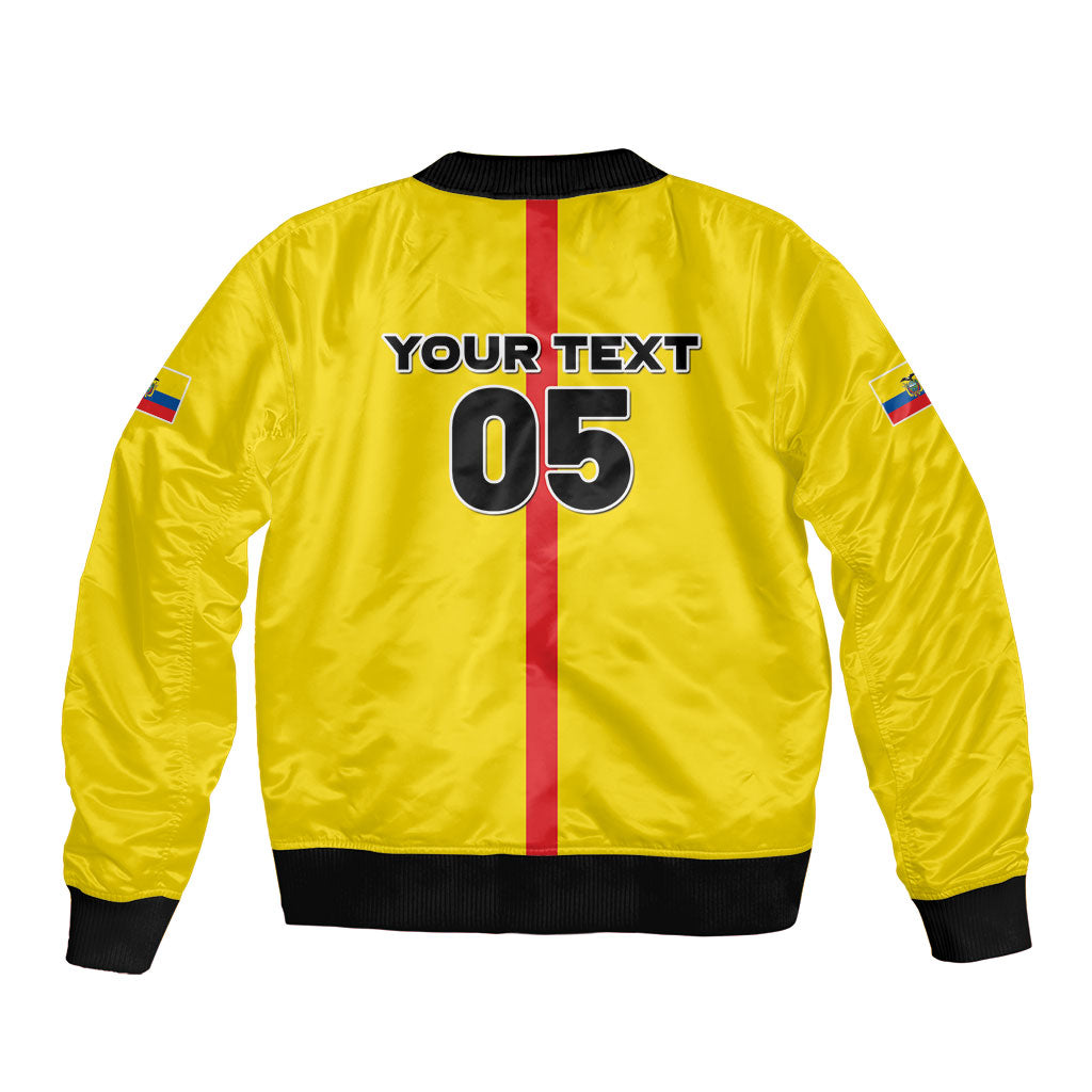 Custom Ecuador Football 2026 Bomber Jacket South American Pride