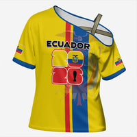 Custom Ecuador Football 2026 Cross Shoulder Shirt South American Pride